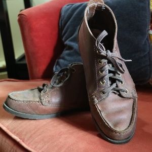 Vintage leather booties